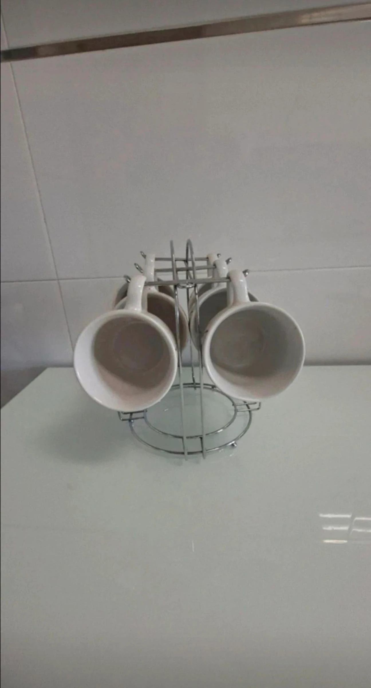 Set of 6 cups with stand – photo 2